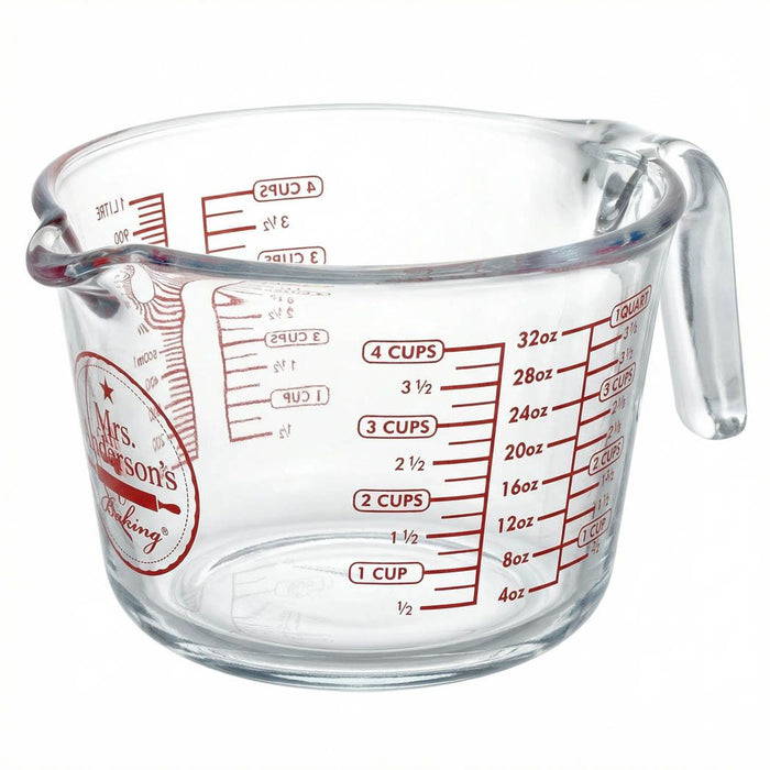Mrs. Anderson's Baking Glass Measuring Cup, 4 Cup Capacity