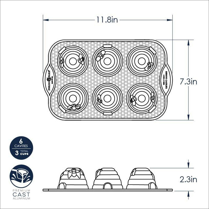 Nordic Ware Beehive Cakelet Pan