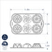 Nordic Ware Floral Cakelet Pan