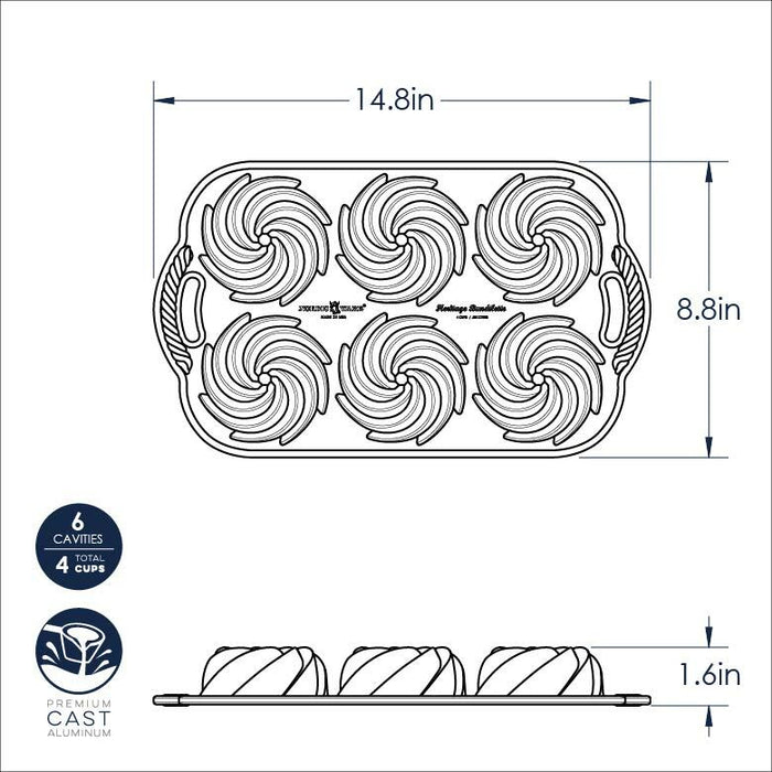 Nordic Ware Heritage Bundtlette