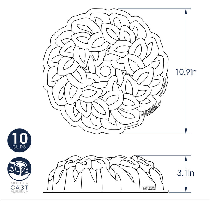 Nordic Ware Laurel Wreath Bundt Pan