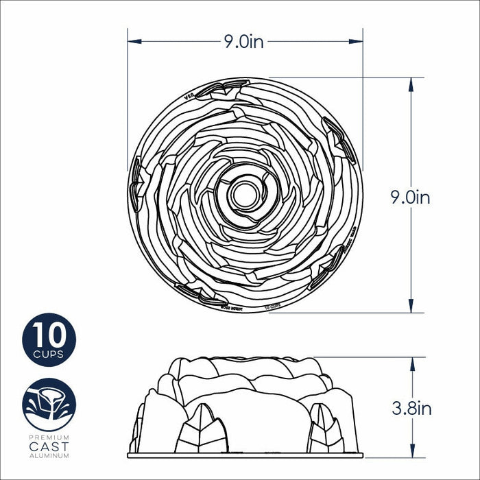 Nordic Ware Rose Bundt Pan