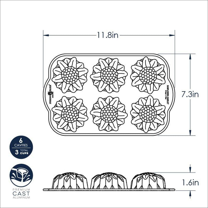 Nordic Ware Sunflower Cakelet Pan