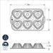 Nordic Ware Tiered Heart Cakelet Pan