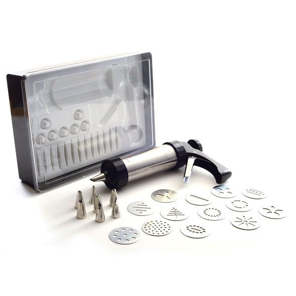 Norpro Stainless Steel Cookie/Icing Press with Storage Case