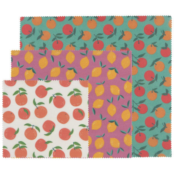 Now Designs Beeswax Wrap Set of 3 Citrus Design