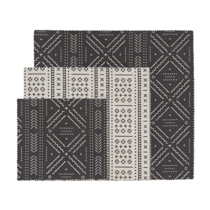 Now Designs Beeswax Wrap Set of 3 Onyx Design