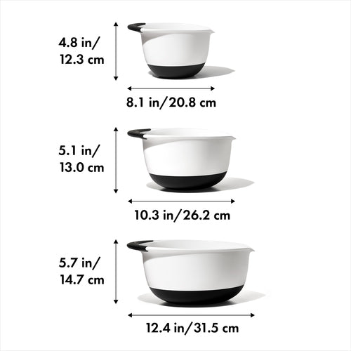 OXO Good Grips 3 Piece Mixing Bowl Set