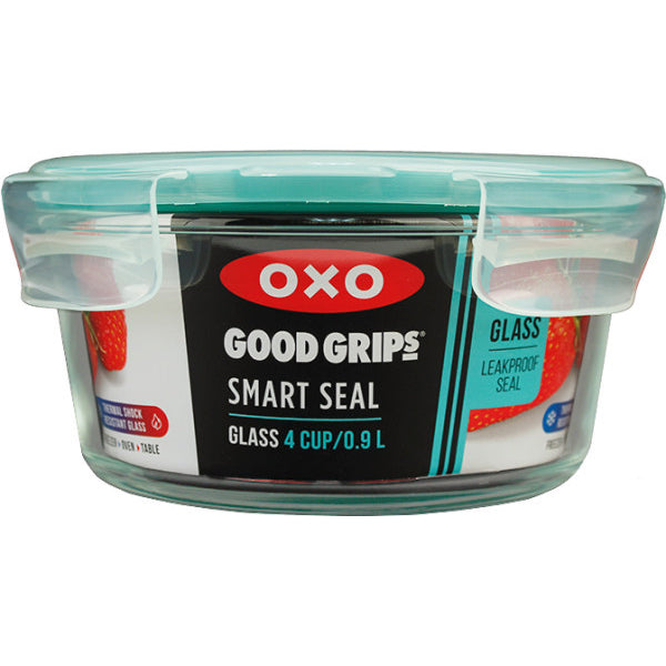 OXO Good Grips 4 Cup Smart Seal Glass Round Container
