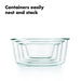 OXO Good Grips 8-Piece Smart Seal Glass Round Container Set