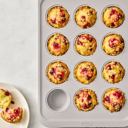 OXO Good Grips Non-Stick Pro Ceramic Coated Metal Bakeware 12 Cup Muffin Pan