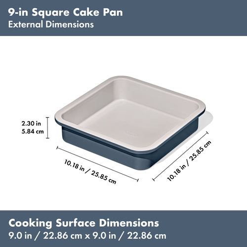 OXO Good Grips Non-Stick Pro Ceramic Coated Metal Bakeware 9” Square Cake Pan