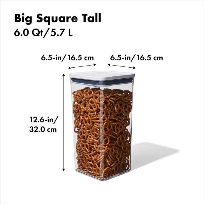 OXO Good Grips POP Container - Big Square Tall 6.0 Qt