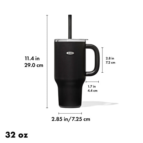OXO Strive XL 32 oz. Tumbler with Handle Onyx