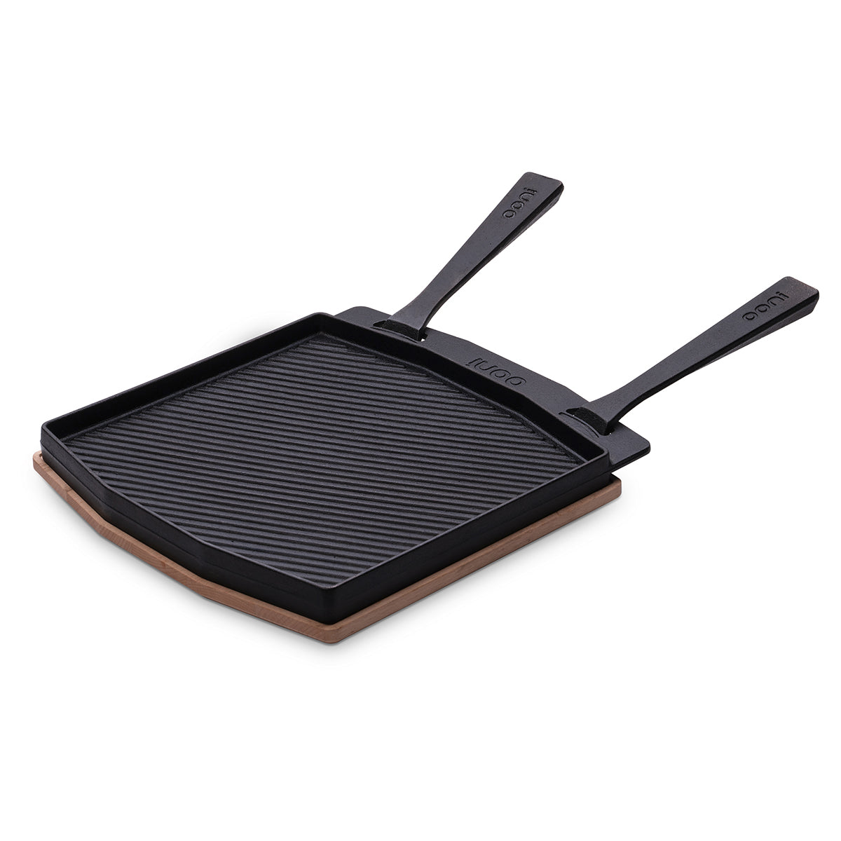 Ooni - Cast Iron Skillet with Wooden Base