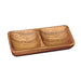 Pacific Merchants Acacia Wood 2 Compartment Mini-Tray