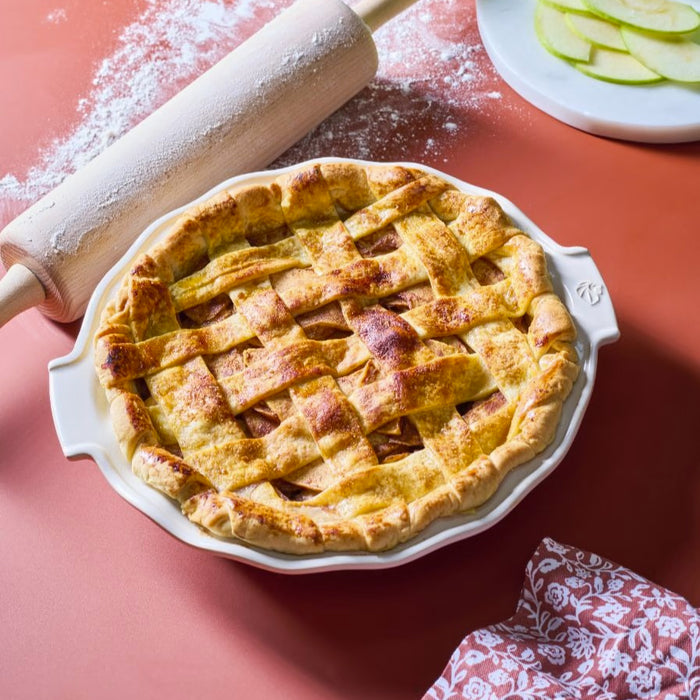 Peugeot Appolia Ceramic Pie Dish in Ecru