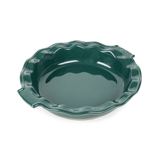 Peugeot Appolia Ceramic Pie Dish in Forest Green
