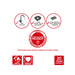 Peugeot Appolia Ceramic Pie Dish in Red