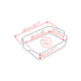 Peugeot Appolia Ceramic Rectangular Baker 10" in Ecru
