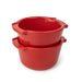 Peugeot Appolia Ceramic Set of 2 Ramekins in Red