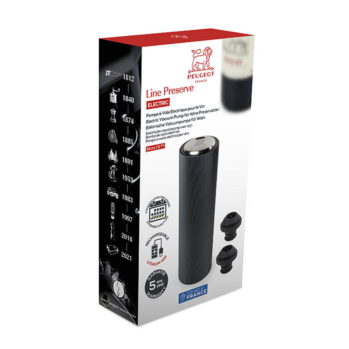 Peugeot Line Preserve Electric Wine Vacuum Pump