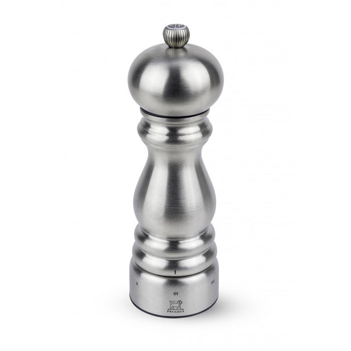 Peugeot Paris Chef u’Select 7" Manual Salt Mill in Stainless Steel