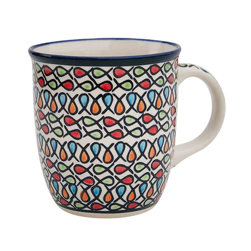 Polish Pottery 12 oz Stoneware Mug Color Me Love