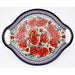 Polish Pottery 12.5" Round Stoneware Handled Platter Bellissima