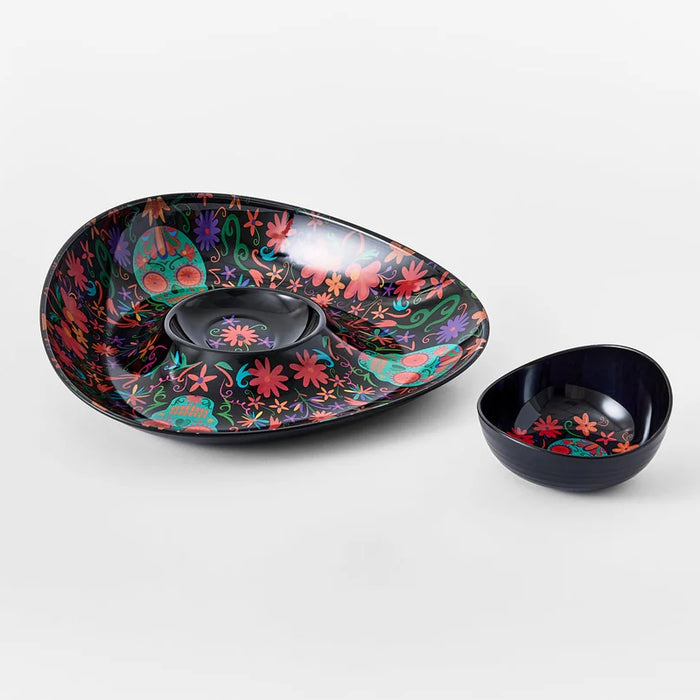 Prepara Chip & Dip Holder Day of the Dead