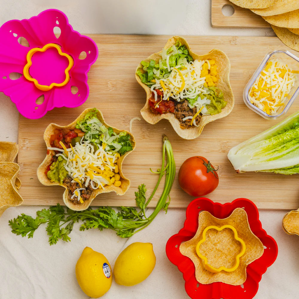 Prepara Tortilla Flower Red & Magenta