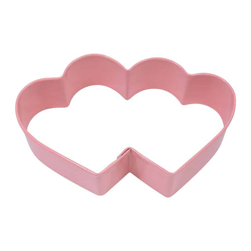 R&M 3.5″ Pink Double Heart Cookie Cutter