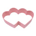 R&M 3.5″ Pink Double Heart Cookie Cutter