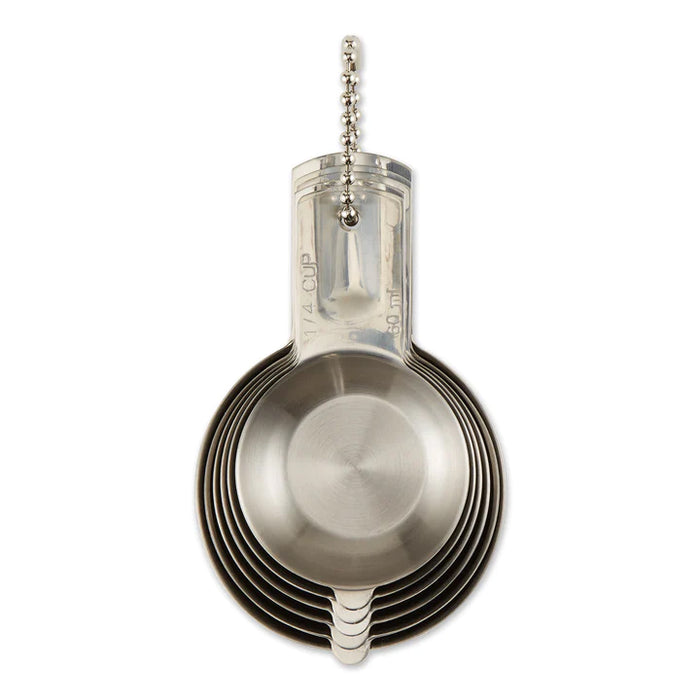 RSVP International 6 Piece Stainless Steel Nesting Measuring Cup Set