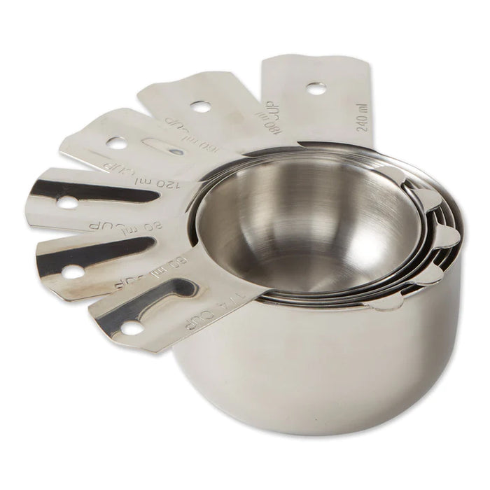 RSVP International 6 Piece Stainless Steel Nesting Measuring Cup Set