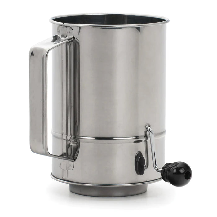 RSVP International Crank Style Flour Sifter - 5 Cup