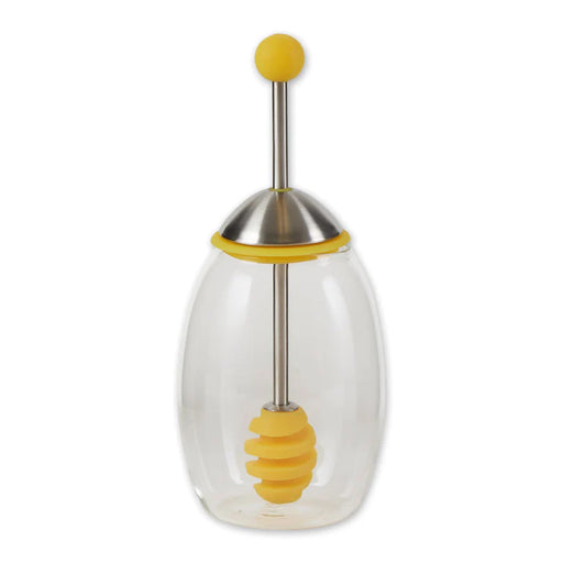 RSVP International Honey Jar With Silicone Dipper