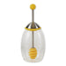 RSVP International Honey Jar With Silicone Dipper
