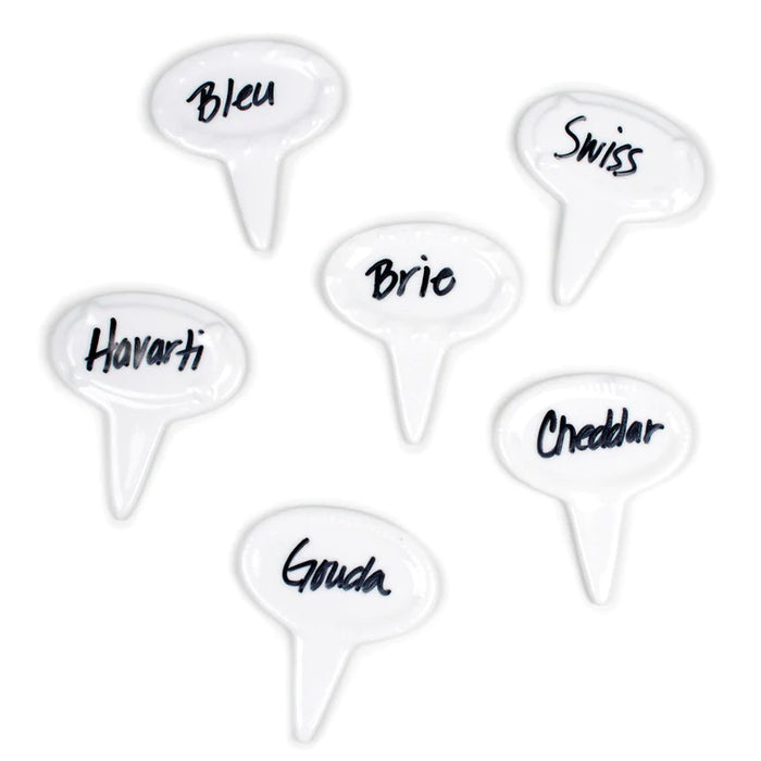 RSVP International Oval Cheese Marker Set Of 6