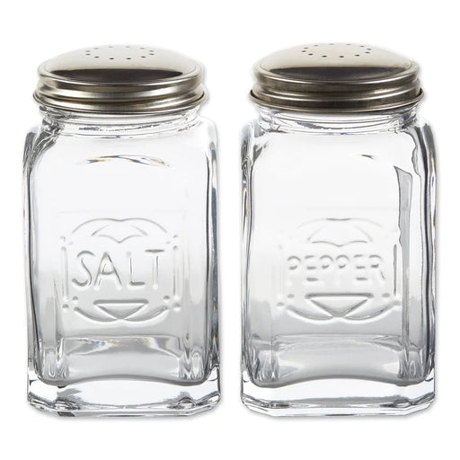 RSVP International Retro Glass S&P Set Clear