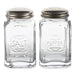 RSVP International Retro Glass S&P Set Clear