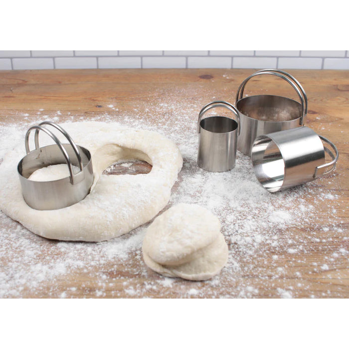 RSVP International Round Biscuit Cutters, Set of 4