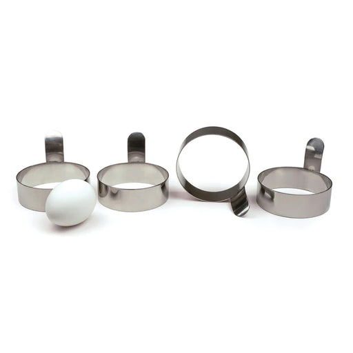 RSVP International Set of 4 Stainless Steel Egg Rings