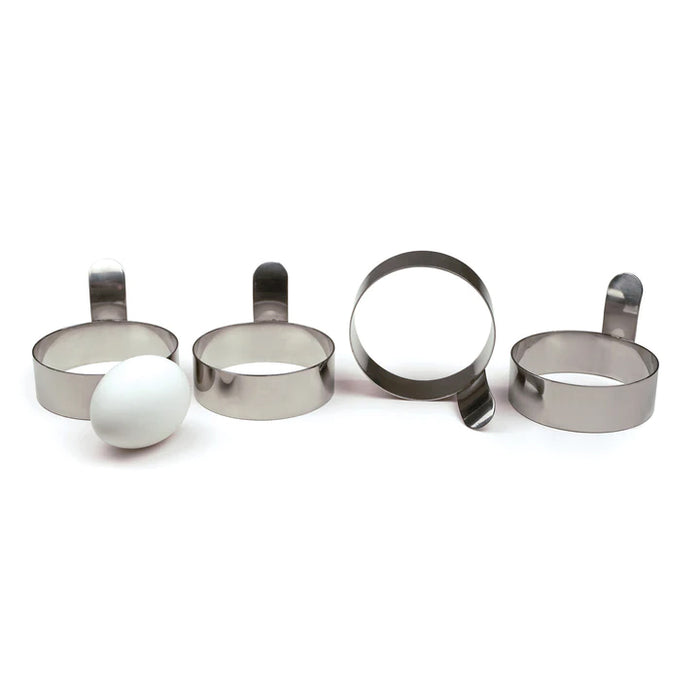 RSVP International Set of 4 Stainless Steel Egg Rings