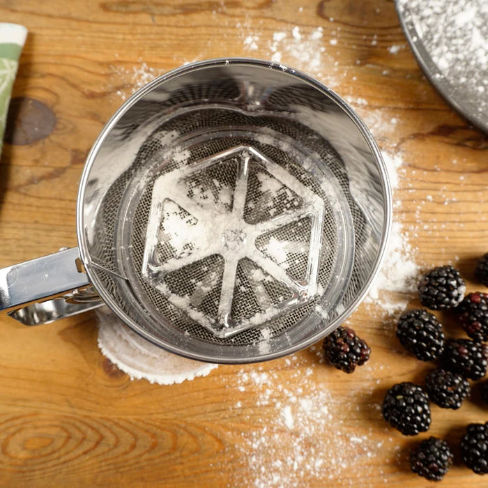 RSVP International Triple Mesh Flour Sifter - 5 Cup