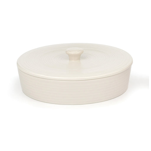 RSVP International White Stoneware Tortilla Warmer 10"