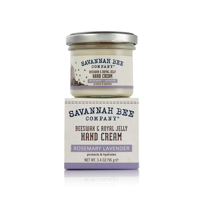Savannah Bee Company Rosemary Lavender Beeswax Hand Cream Jar 3.4 oz
