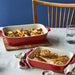 Staub 2 Pc Rectangular Baking Dish Set in Cherry