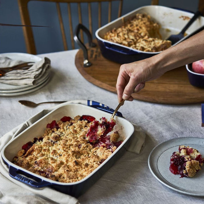 Staub 2 Pc Rectangular Baking Dish Set in Dark Blue