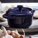 Staub Ceramic 3 Pc Mini Round Cocotte Set  in Dark Blue